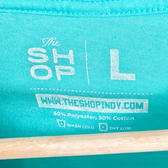 The Shop Indianapolis 500 Throwback 80th Running 1996 Aqua T Shirt Adult Large - Picture 4 of 4